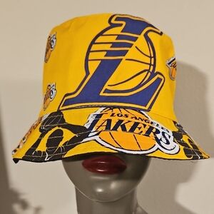 Yellow L. A. Lakers Bucket Hat